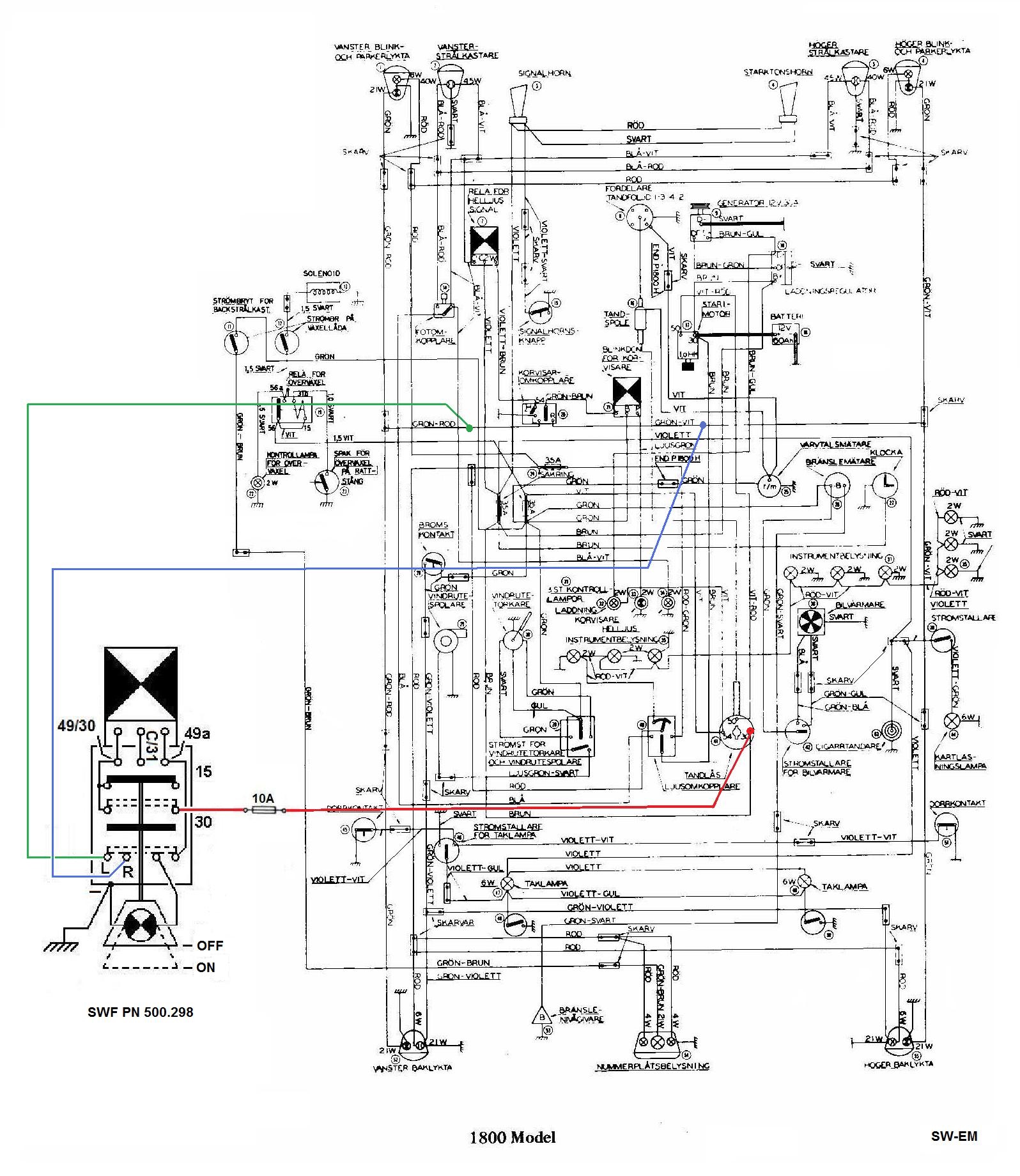 wiring diagram flasher mobil